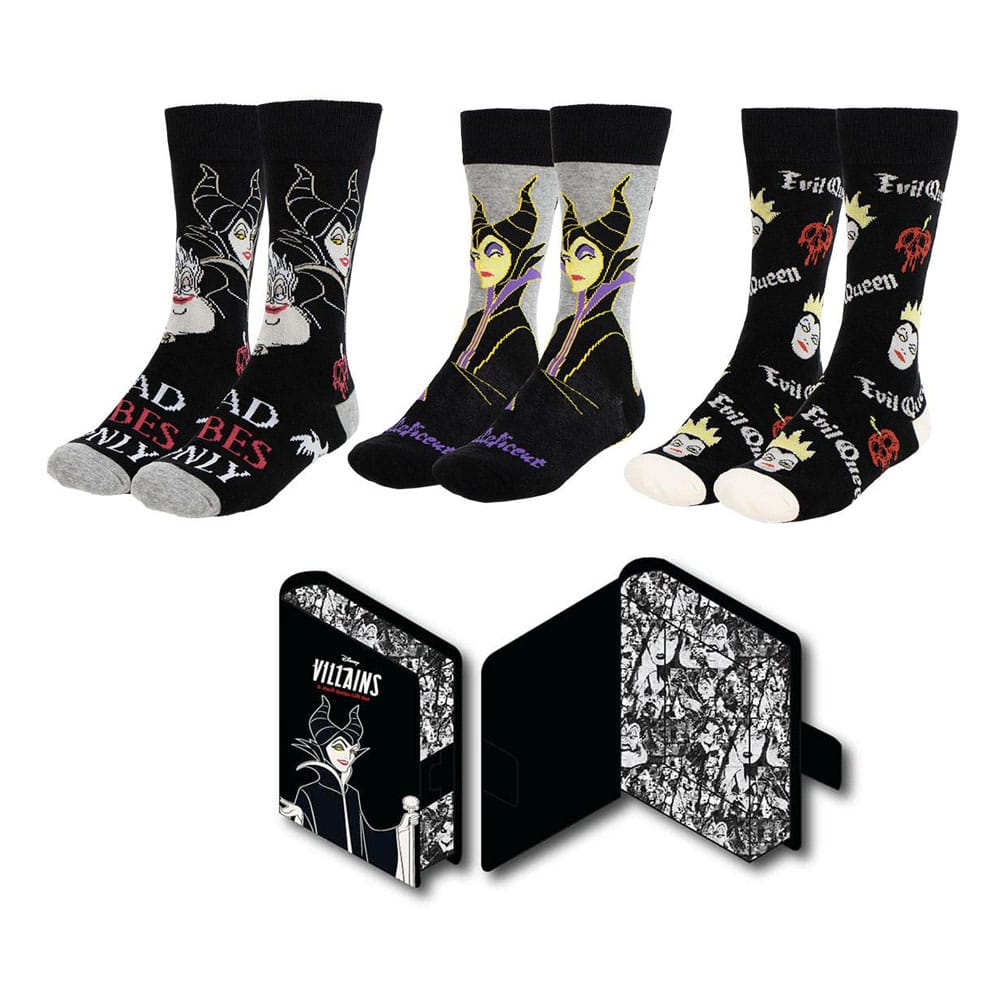 Disney Villains Socks 3-Pack 36-43 8445484436594