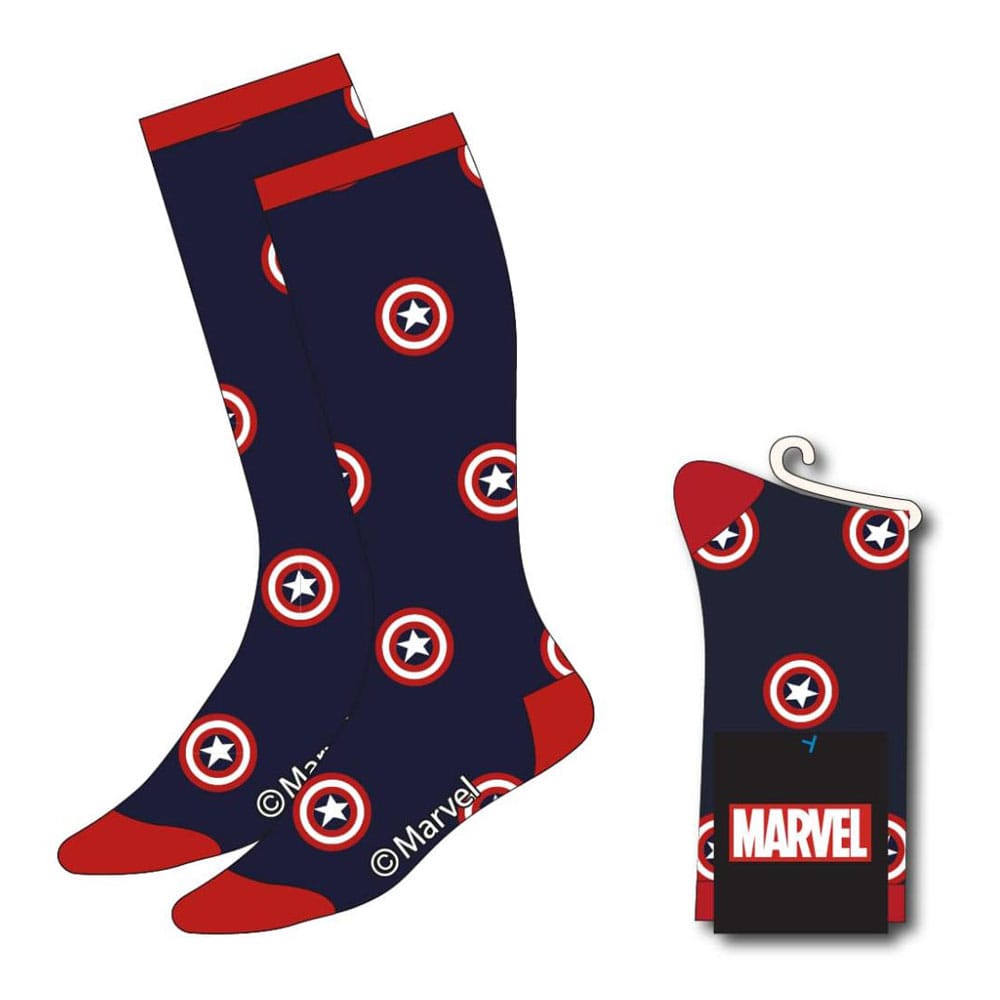 Avengers Socks Captain America Shield 38-45 8445484456806