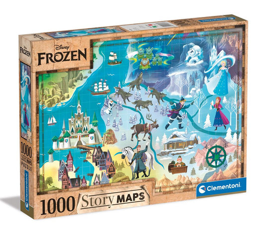 Disney Story Maps Jigsaw Puzzle Frozen (1000 pieces) 8005125396665