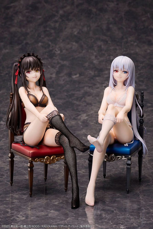 Date A Bullet PVC Statues 1/7 Kurumi Tokisaki & White Queen 17 cm 4595643112389