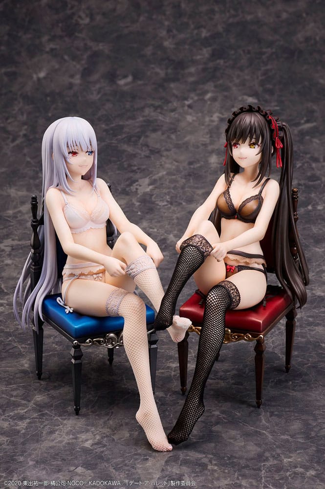 Date A Bullet PVC Statues 1/7 Kurumi Tokisaki & White Queen 17 cm 4595643112389