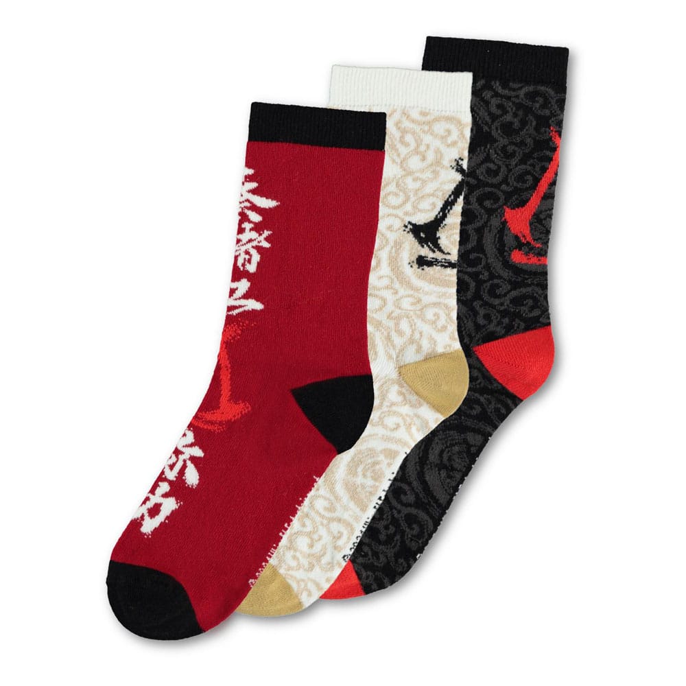 Assassin´s Creed Shadows Socks 3-Pack Crew 35-38 8718526215120