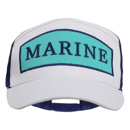 One Piece Curved Bill Cap Marine 4895205618619