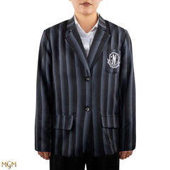 Wednesday Jacket Nevermore Academy black Striped Blazer Size S 4895205616349