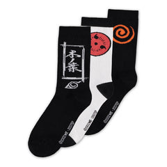 Naruto Shippuden Socks 3-Pack Sasuke Symbol 39-42 8718526155860