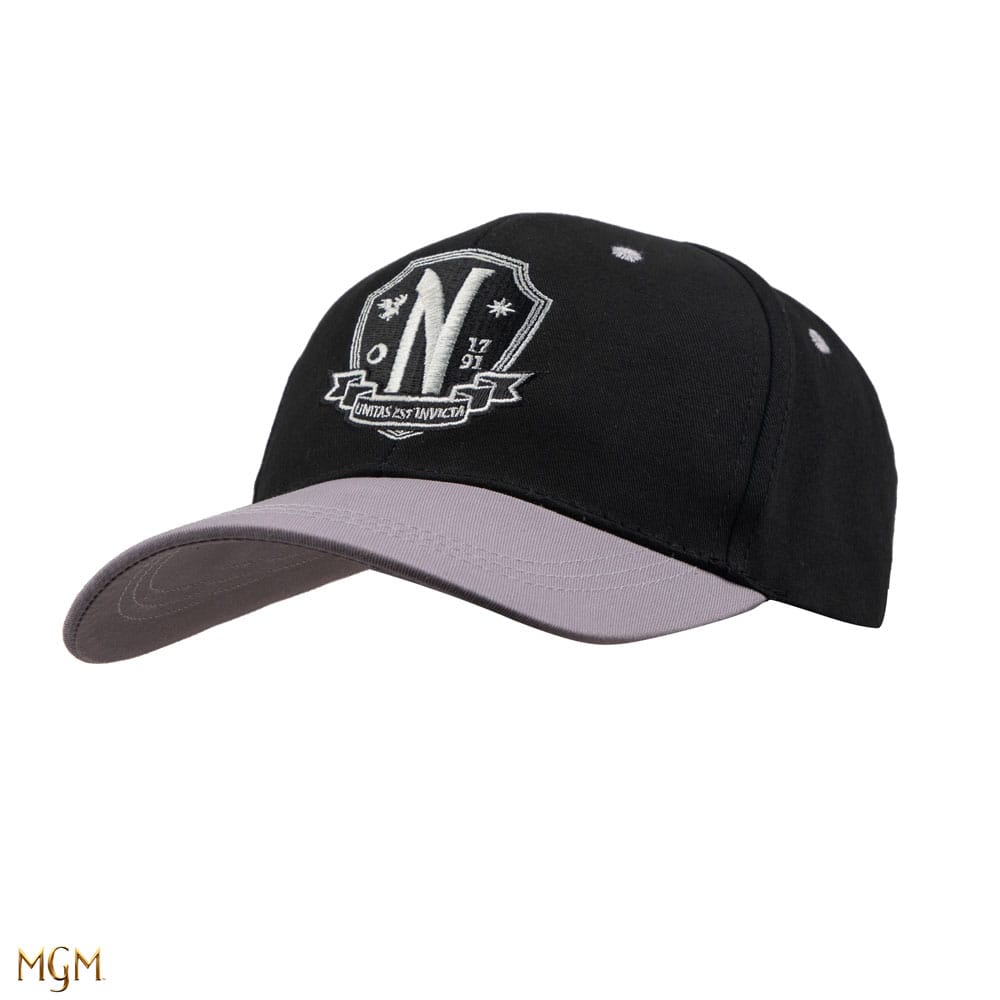 Wednesday Curved Bill Cap Nevermore Academy Black 4895205616059