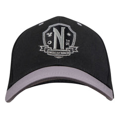 Wednesday Curved Bill Cap Nevermore Academy Black 4895205616059