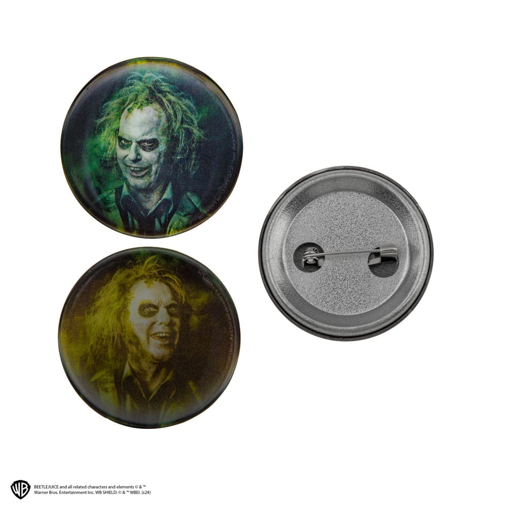 Beetlejuice Pin Badges 6-Pack 4895205619296