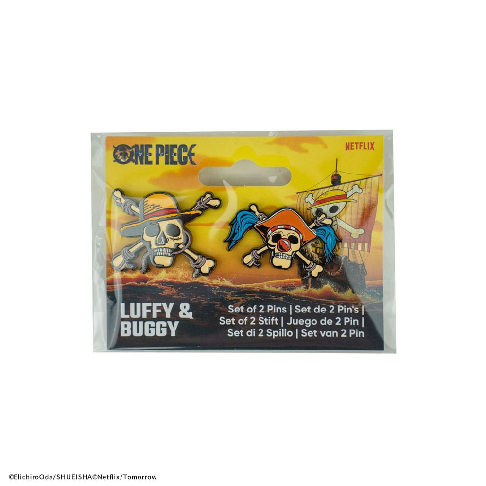 One Piece Pins 2-Pack Luffy & Buggy 4895205618701