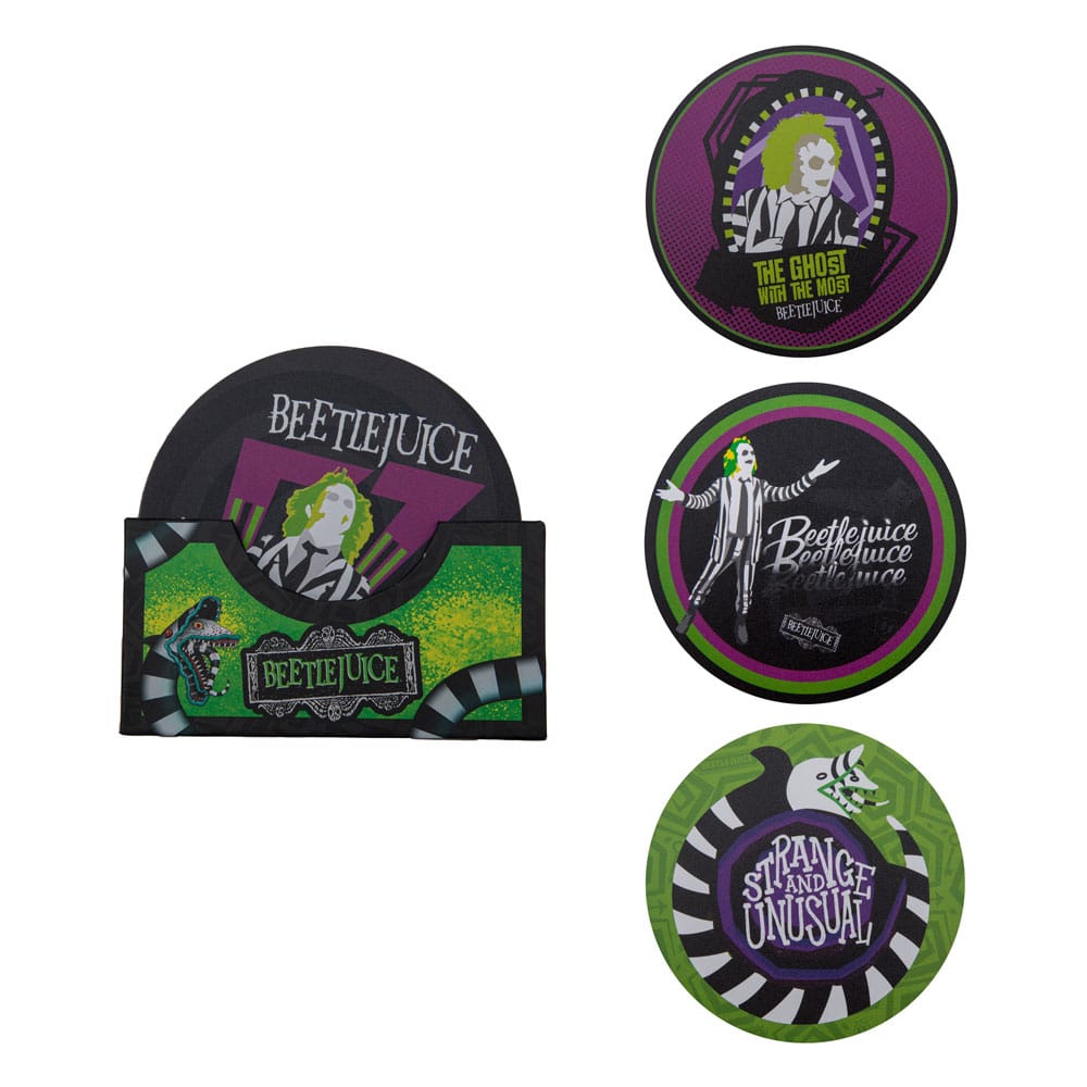 Beetlejuice Coaster 4-Pack 4895205619302