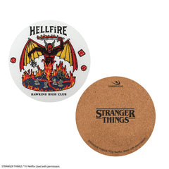 Stranger Things Coaster 4-Pack Hellfire Club 4895205617742