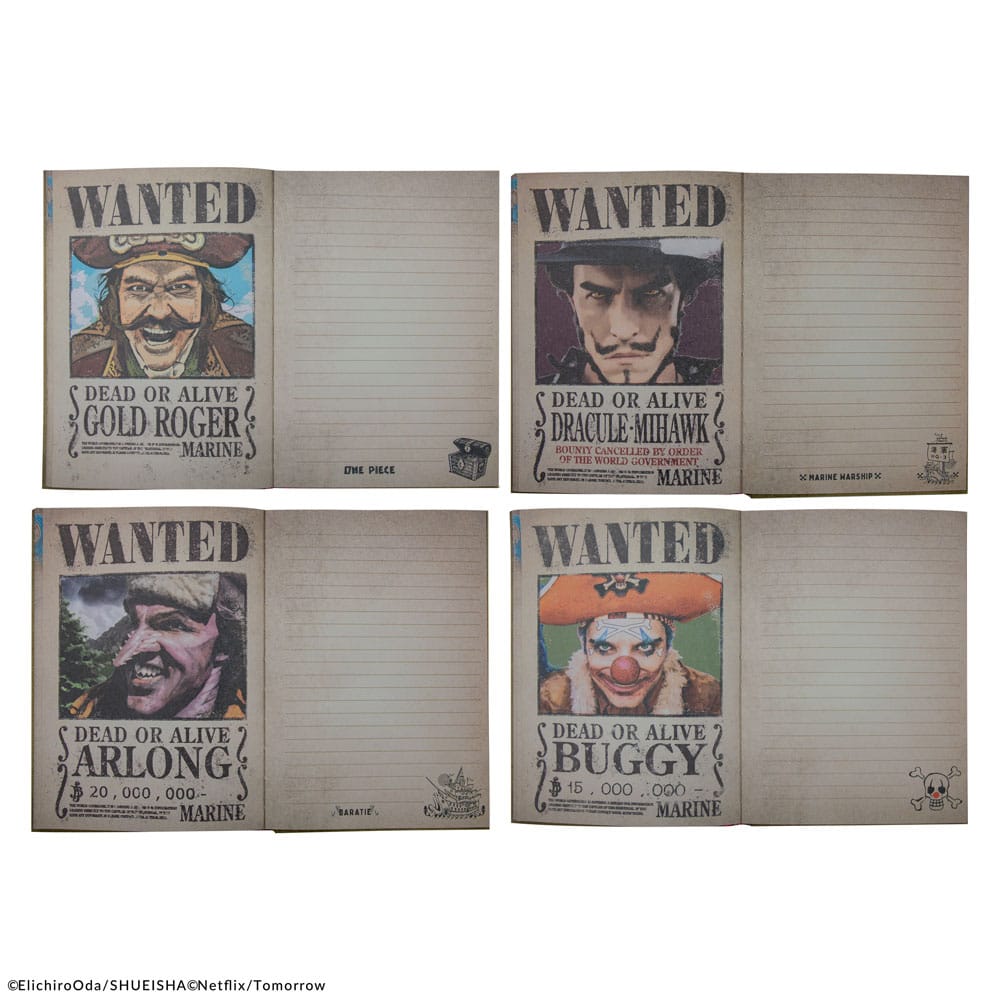 One Piece Notebook Wanted Posters 4895205618909