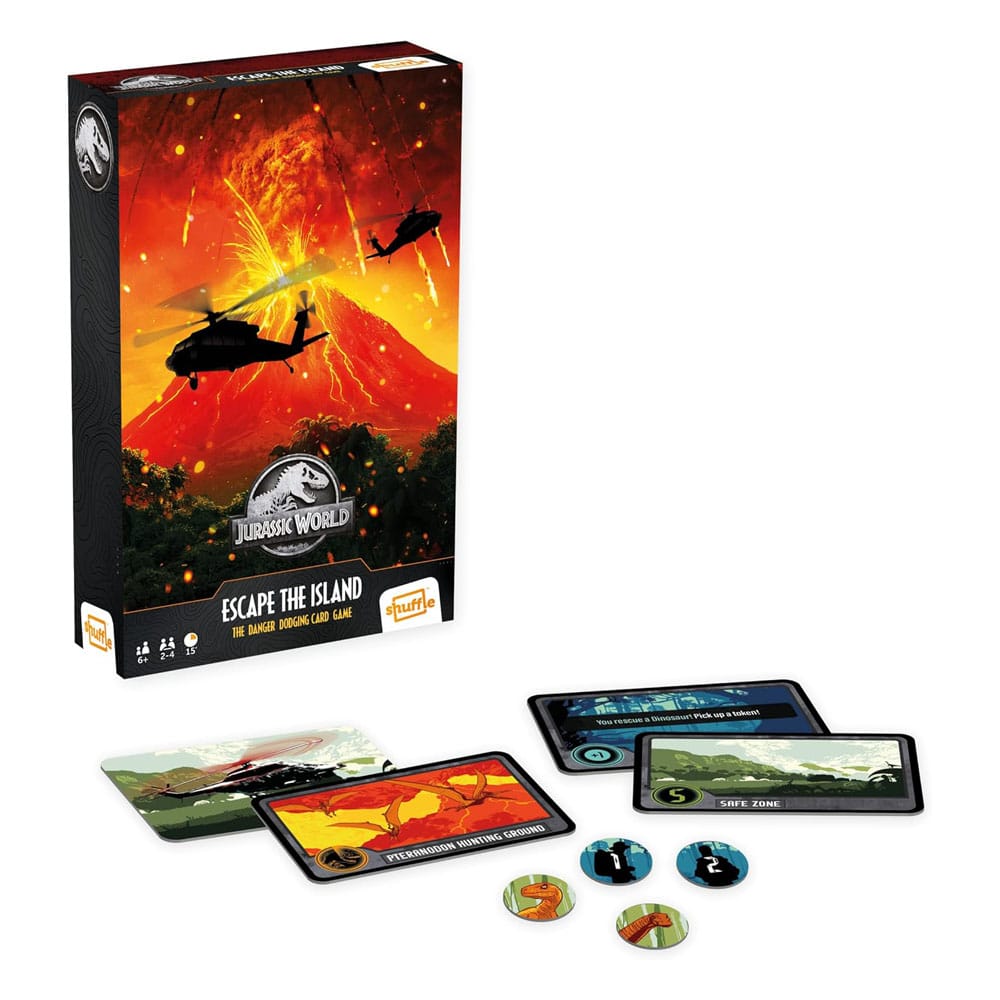 Jurassic World Shuffle Card Game Escape The Island 5411068863202