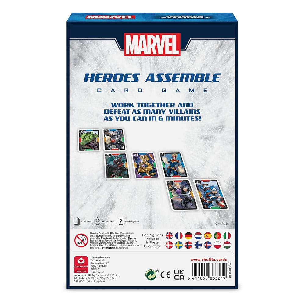 Marvel Shuffle Card Game Heroes Assemble 5411068863219