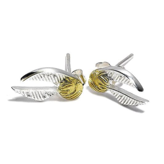 Harry Potter Golden Snitch Stud Earrings (Sterling Silver) 5055583412370