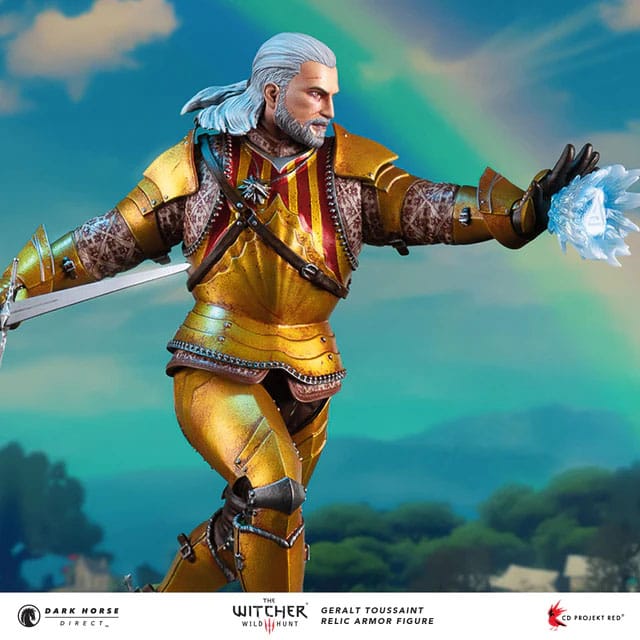 The Witcher 3 PVC Statue Geralt Toussaint Relic Armor 20 cm 0761568010473