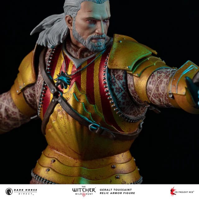 The Witcher 3 PVC Statue Geralt Toussaint Relic Armor 20 cm 0761568010473