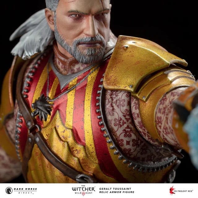 The Witcher 3 PVC Statue Geralt Toussaint Relic Armor 20 cm 0761568010473