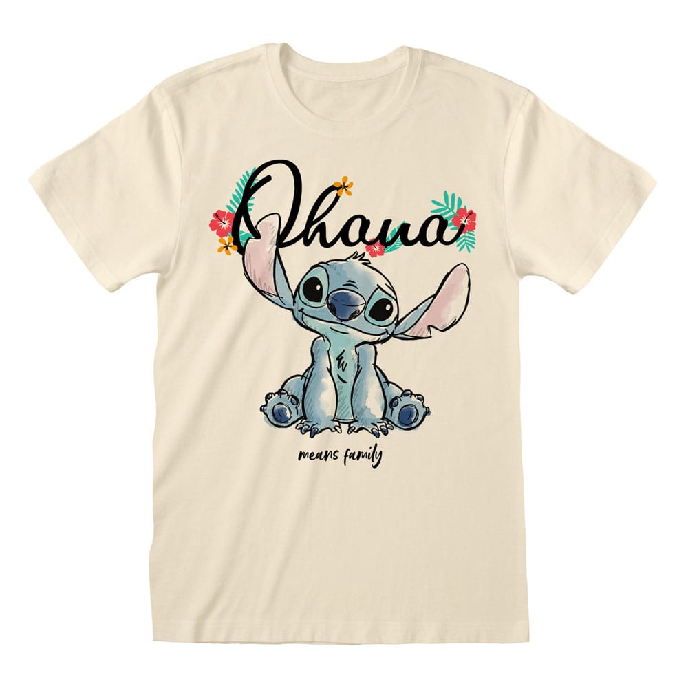 Lilo & Stitch T-Shirt Ohana Means Family  Size S 5056688589233