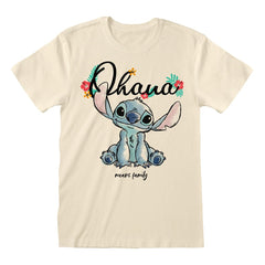 Lilo & Stitch T-Shirt Ohana Means Family  Size S 5056688589233