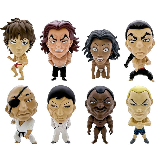 Baki Hanma 16d Collectible Figure Collection PVC Figures 8-Pack Baki Hanma 6 cm 4580588029748