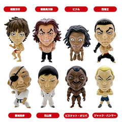 Baki Hanma 16d Collectible Figure Collection PVC Figures 8-Pack Baki Hanma 6 cm 4580588029748