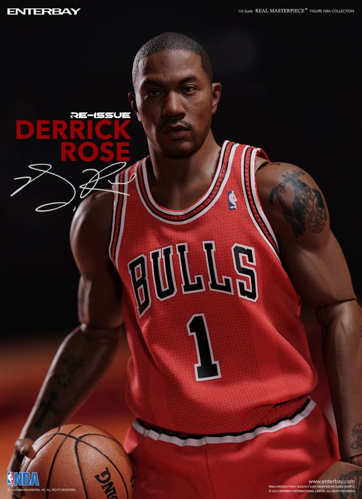 NBA Collection Real Masterpiece Action Figure 1/6 Derrick Rose Limited Retro Edition 30 cm 4897020281023