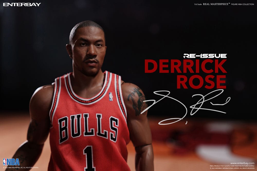 NBA Collection Real Masterpiece Action Figure 1/6 Derrick Rose Limited Retro Edition 30 cm 4897020281023