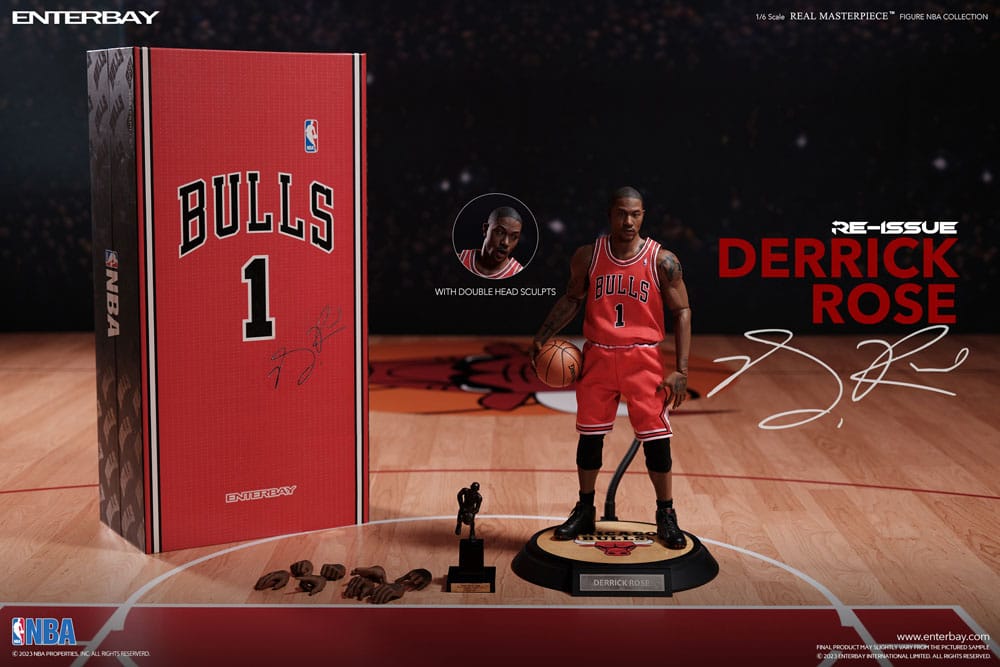 NBA Collection Real Masterpiece Action Figure 1/6 Derrick Rose Limited Retro Edition 30 cm 4897020281023