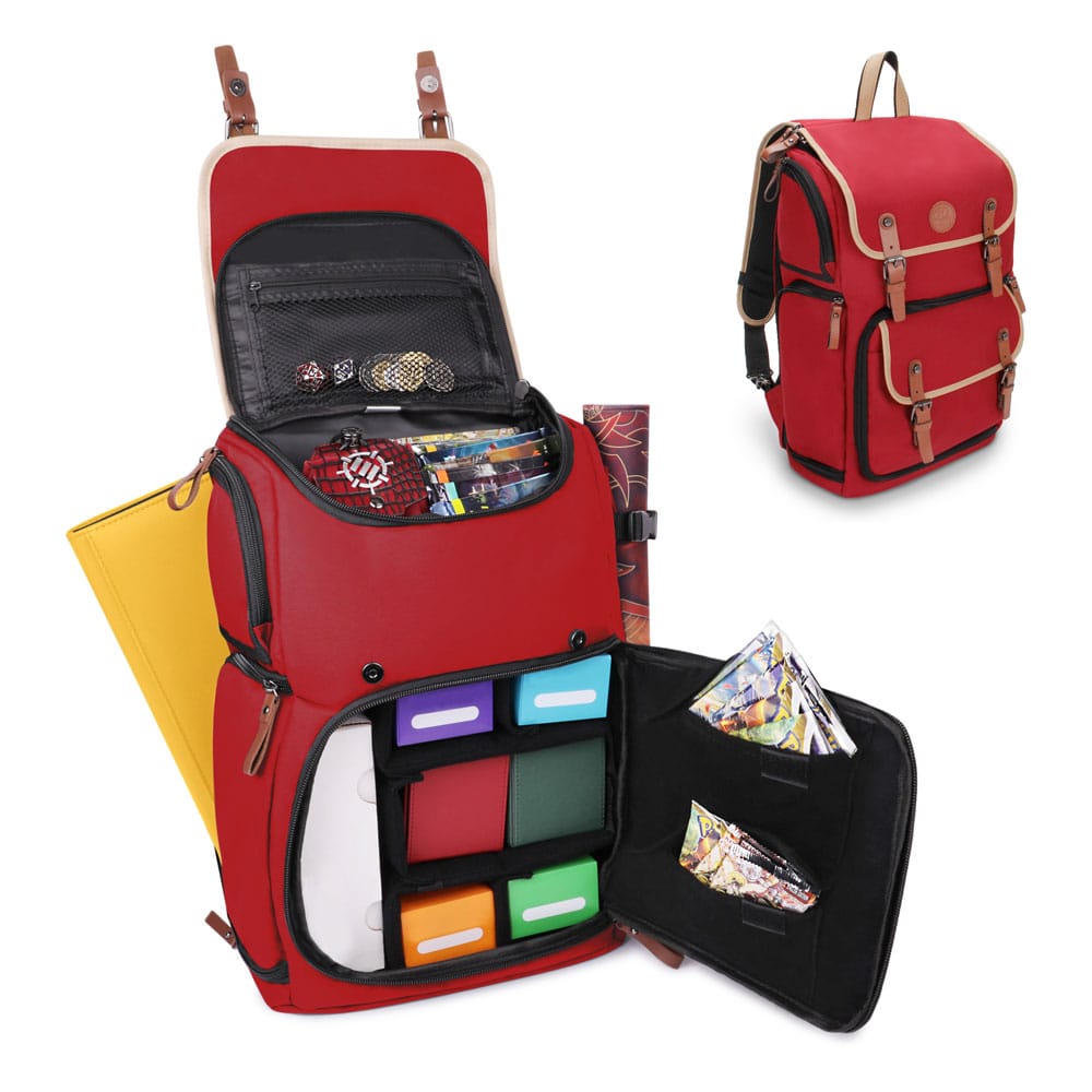 Enhance TCG Series Trading Card Backpack Designer Edition Red 0637836622597