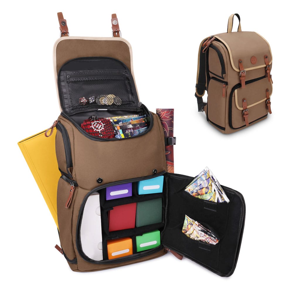 Enhance TCG Series Trading Card Backpack Designer Edition Tan 0637836622580