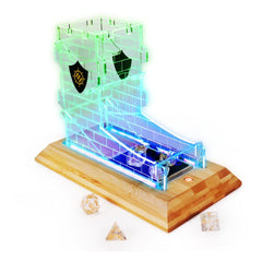 Enhance Tabletop Series LED Dice Tower with Dice Set Clear 0637836624492