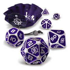 Enhance Tabletop Series Metal RPG Dice Set Purple (7) 0637836621835