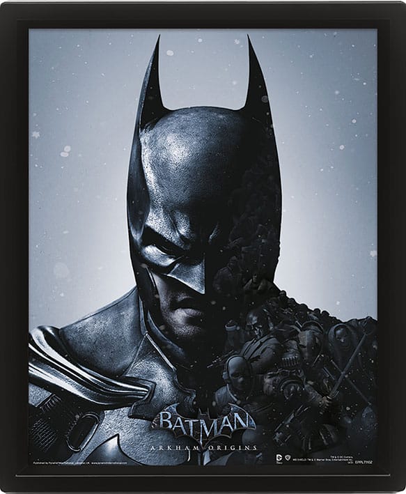 Batman Arkham Origins Framed 3D Effect Poster Pack Batman vs. Joker 26 x 20 cm (3) 5050293166520