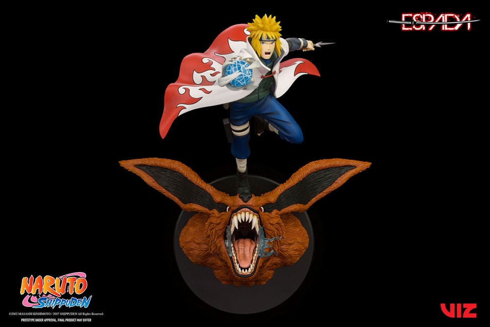 Naruto Shippuden PVC Statue 1/8 Minato Namikaze Vs Nine Tailed Fox 41 cm 0850043787044