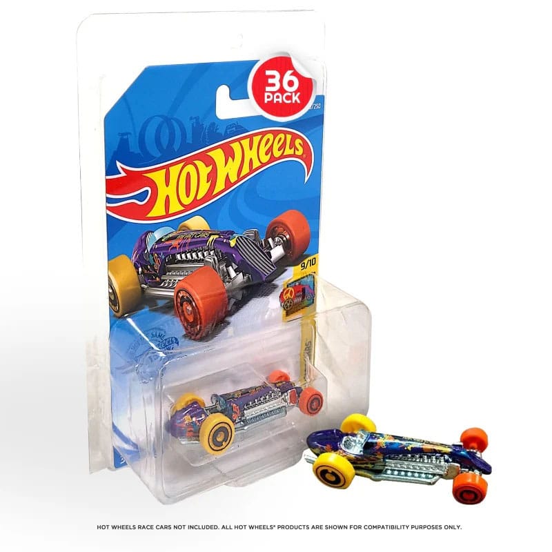 Hot Wheels Blisters 36-Pack for Long Card Mainline 3701492100038