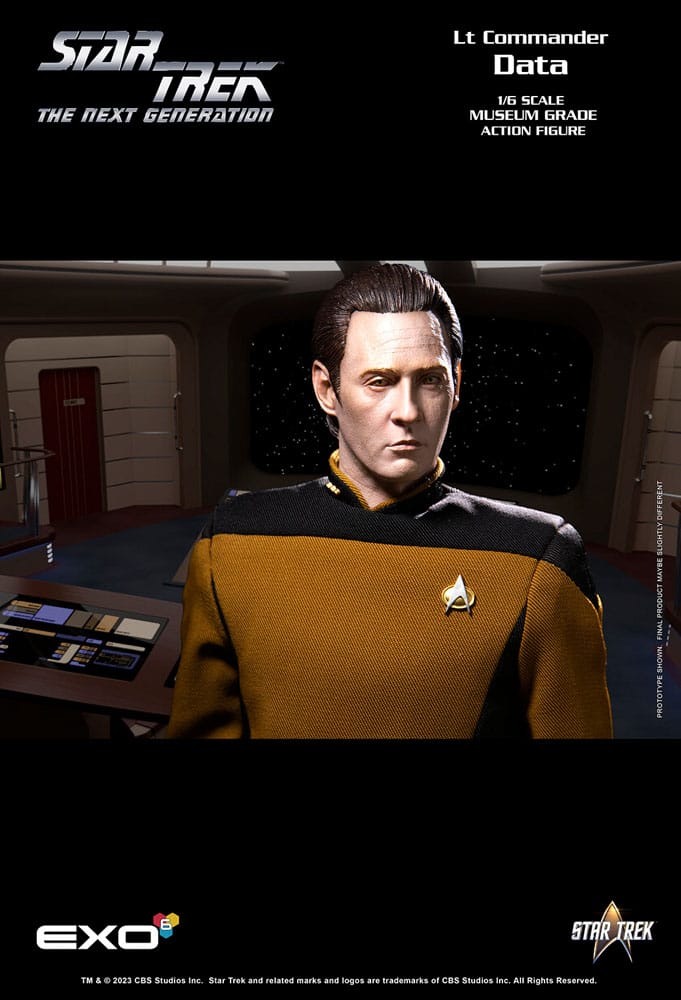 Star Trek: The Next Generation Action Figure 1/6 Lt. Commander Data (Standard Version) 30 cm 0656382565288