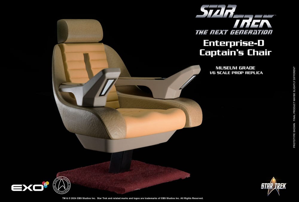 Star Trek: The Next Generation 1/6 Enterprise-D Captain's Chair 19 cm 0656382968980