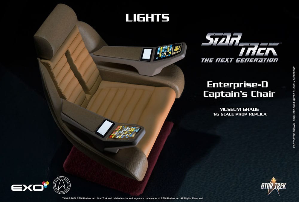 Star Trek: The Next Generation 1/6 Enterprise-D Captain's Chair 19 cm 0656382968980