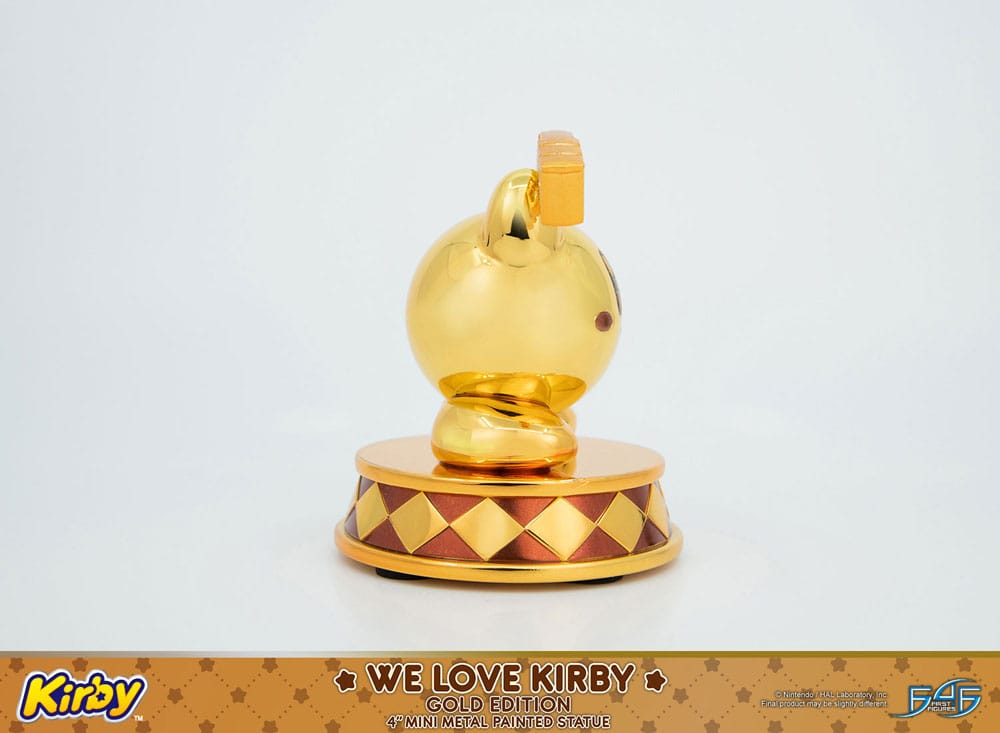 Kirby DieCast Statue We Love Kirby Gold Edition 10 cm 5060316624388