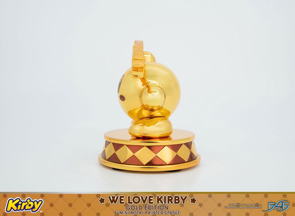 Kirby DieCast Statue We Love Kirby Gold Edition 10 cm 5060316624388