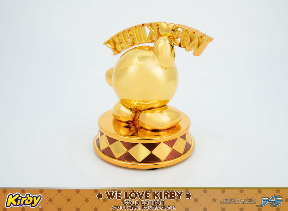 Kirby DieCast Statue We Love Kirby Gold Edition 10 cm 5060316624388