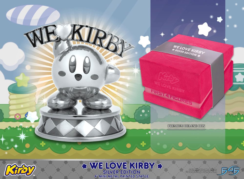 Kirby DieCast Statue We Love Kirby Silver Edition 10 cm 5060316624371