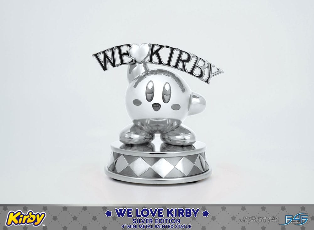 Kirby DieCast Statue We Love Kirby Silver Edition 10 cm 5060316624371