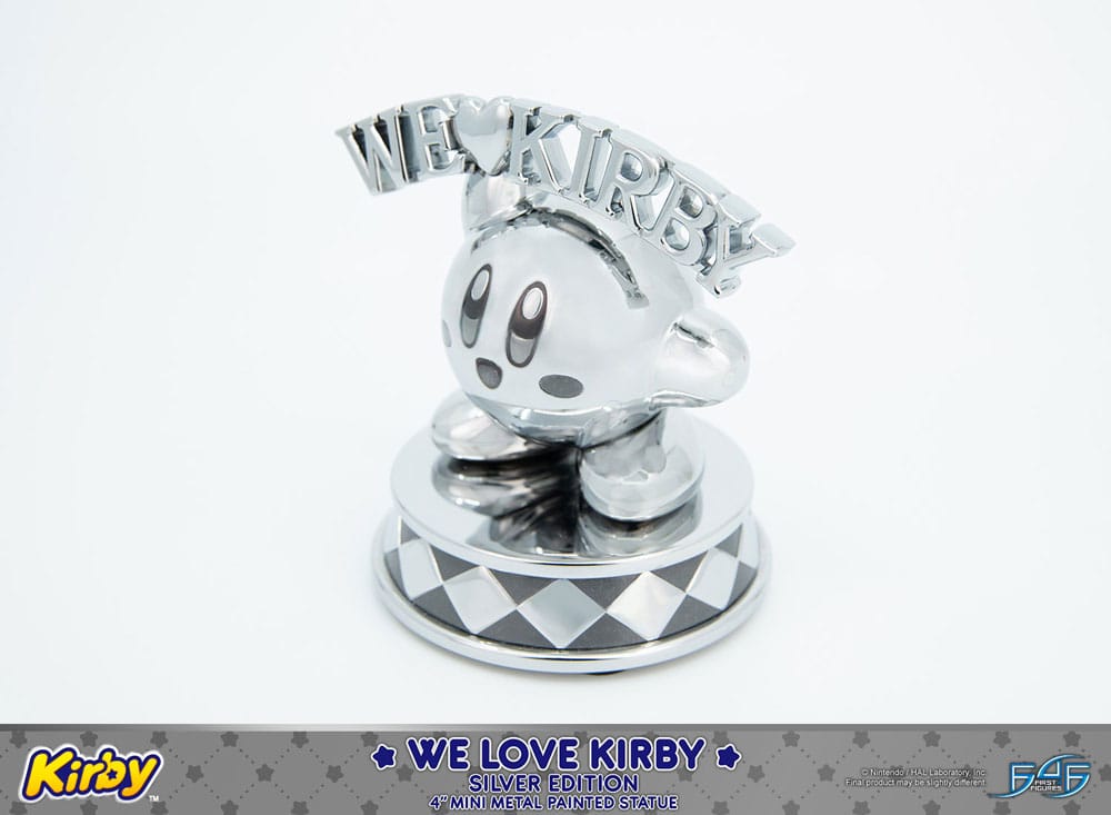 Kirby DieCast Statue We Love Kirby Silver Edition 10 cm 5060316624371