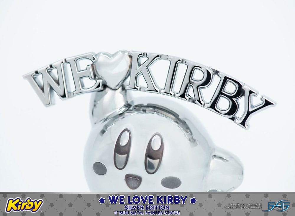 Kirby DieCast Statue We Love Kirby Silver Edition 10 cm 5060316624371