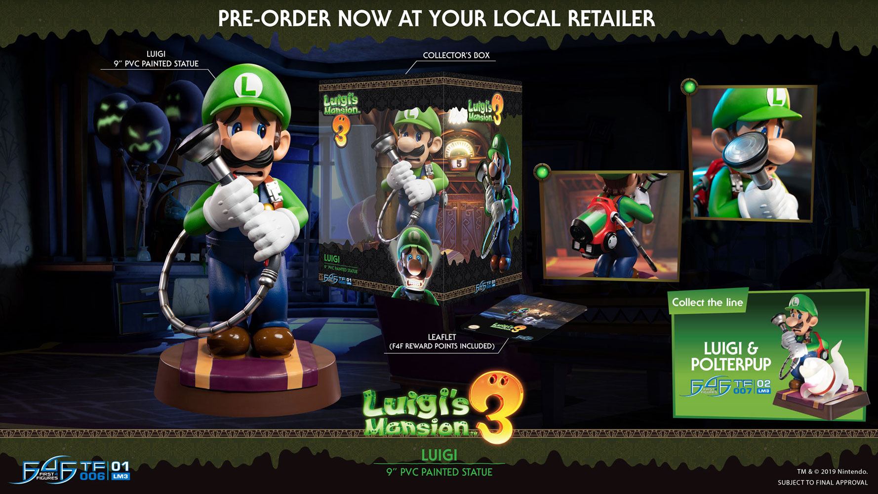 Luigi's Mansion 3 PVC Statue Luigi 23 cm 5060316622421