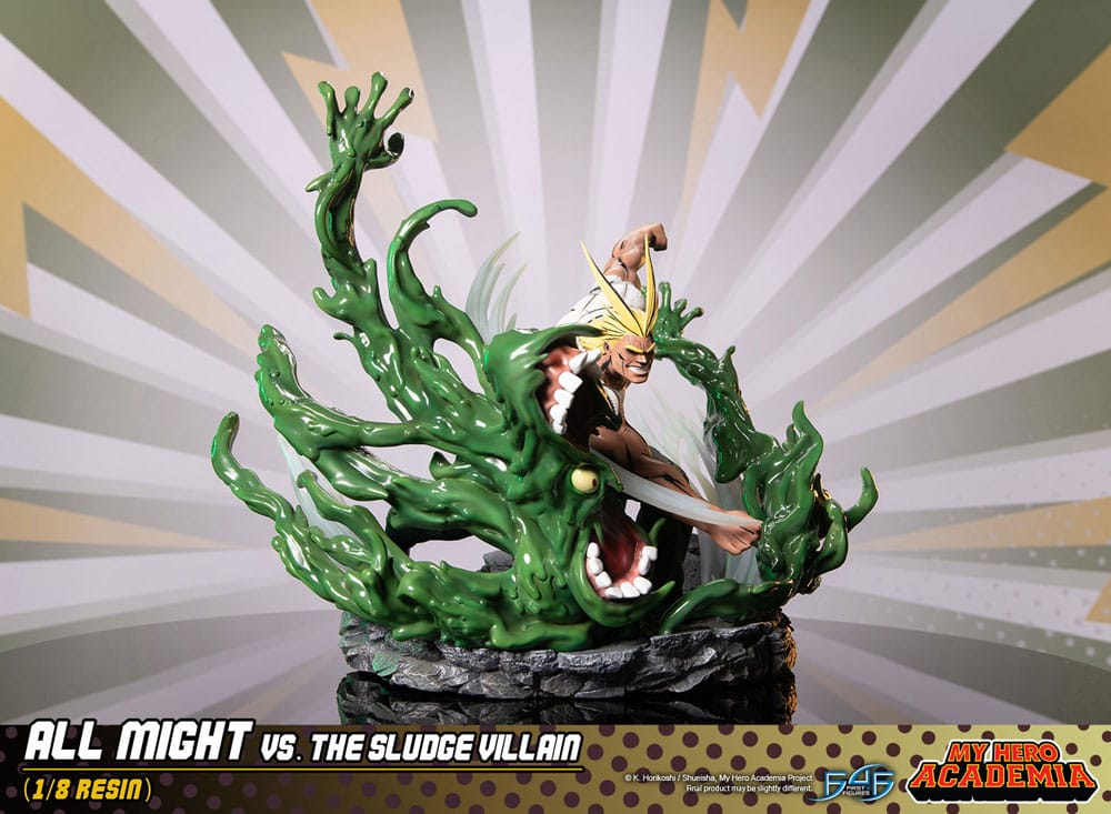 My Hero Academia Diorama All Might Vs. the Sludge Villain 30 cm 5060316626405