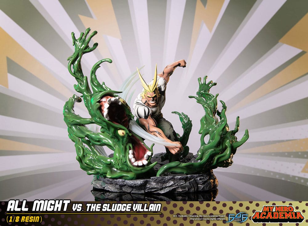 My Hero Academia Diorama All Might Vs. the Sludge Villain 30 cm 5060316626405