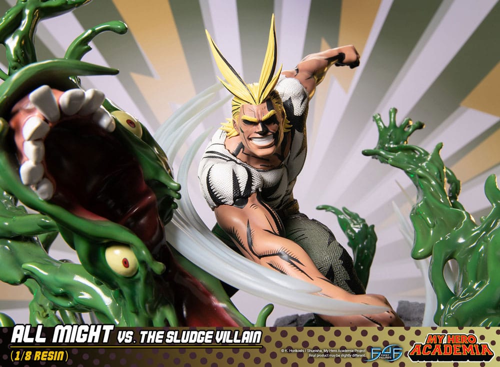 My Hero Academia Diorama All Might Vs. the Sludge Villain 30 cm 5060316626405